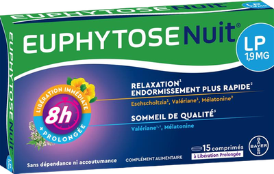 EUPHYTOSE NUIT 1,9 mg Comprimé à libération prolongée