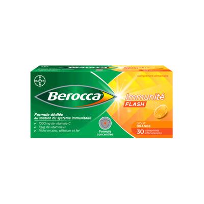Image BEROCCA IMMUNITE FLASH - 30 Comprimés effervescents