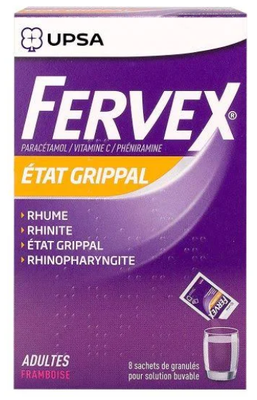 FERVEX ADULTES FRAMBOISE, granulé pr sol buv, sachet